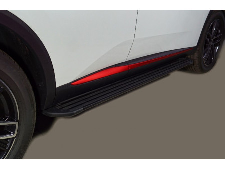 Пороги алюминиевые "Slim Line Black" 1720 мм